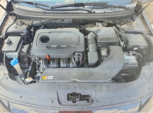5NPE24AFXGH321132 2016 HYUNDAI SONATA Black Սալոնի հետևի տեսք
