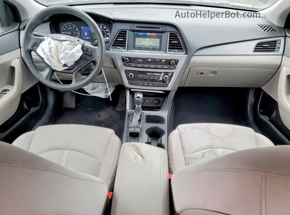 5NPE24AFXGH322474 2016 HYUNDAI SONATA Blue Widok deski rozdzielczej