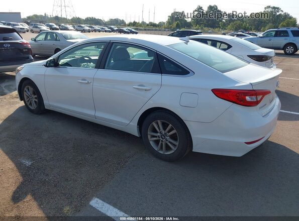 5NPE24AFXGH350517 2016 HYUNDAI SONATA White Tył lewy