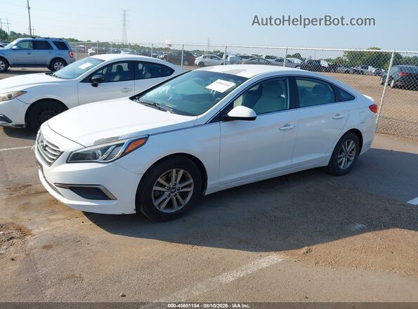 5NPE24AFXGH350517 2016 HYUNDAI SONATA White Przód lewy