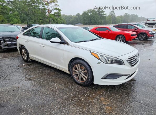5NPE24AFXGH357600 2016 HYUNDAI SONATA White Front right
