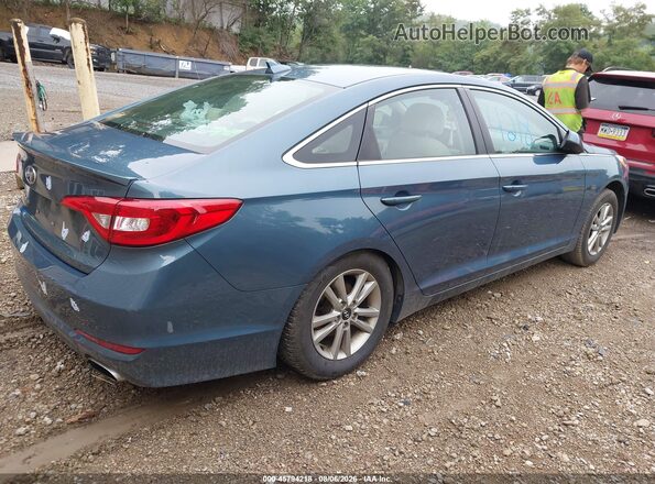 5NPE24AFXGH377765 2016 HYUNDAI SONATA Blue Tył prawy