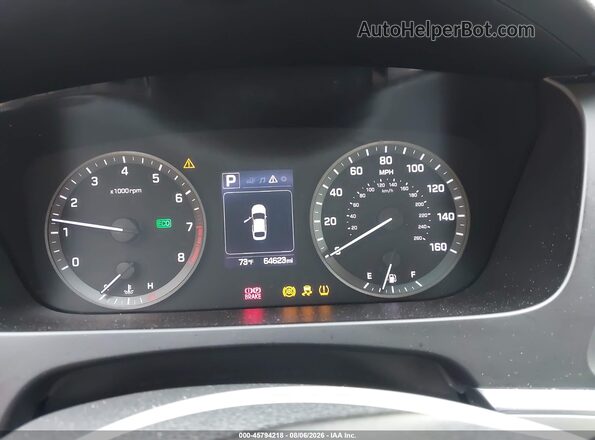 5NPE24AFXGH377765 2016 HYUNDAI SONATA Blue Widok tylnych siedzeń