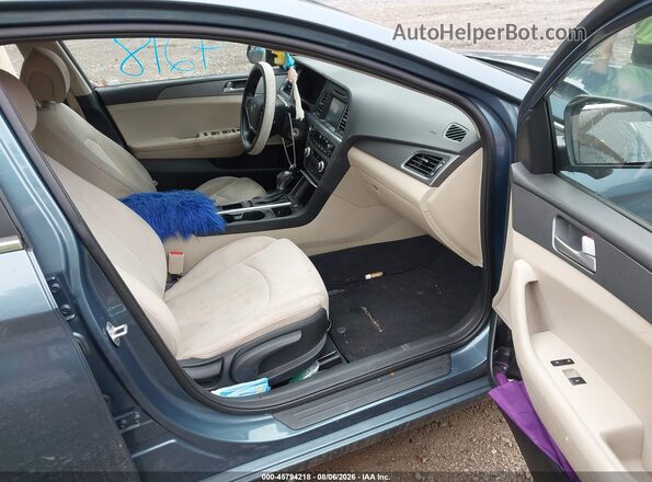 5NPE24AFXGH377765 2016 HYUNDAI SONATA Blue Widok wnętrza z przodu