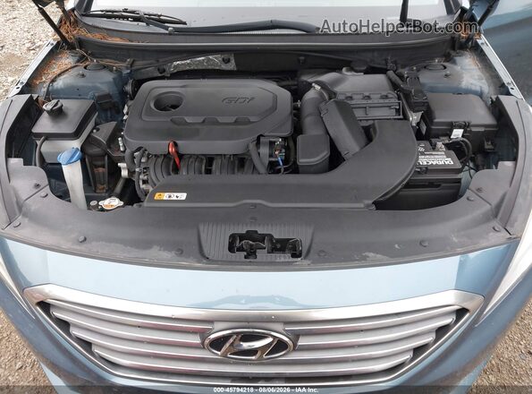 5NPE24AFXGH377765 2016 HYUNDAI SONATA Blue Widok z tyłu