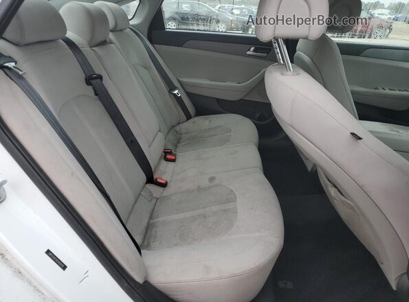 5NPE24AFXGH402440 2016 HYUNDAI SONATA White Հետևի նստատեղերի տեսք
