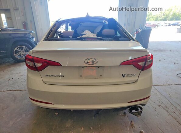5NPE24AFXHH482162 2017 HYUNDAI SONATA White Rear view