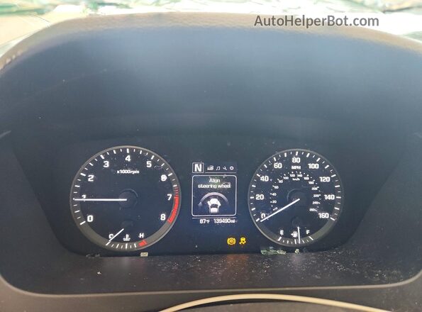 5NPE24AFXHH482162 2017 HYUNDAI SONATA White Instrument cluster view