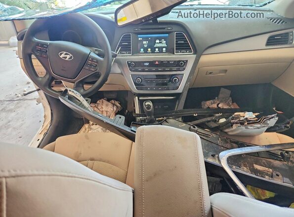 5NPE24AFXHH482162 2017 HYUNDAI SONATA White Dashboard view