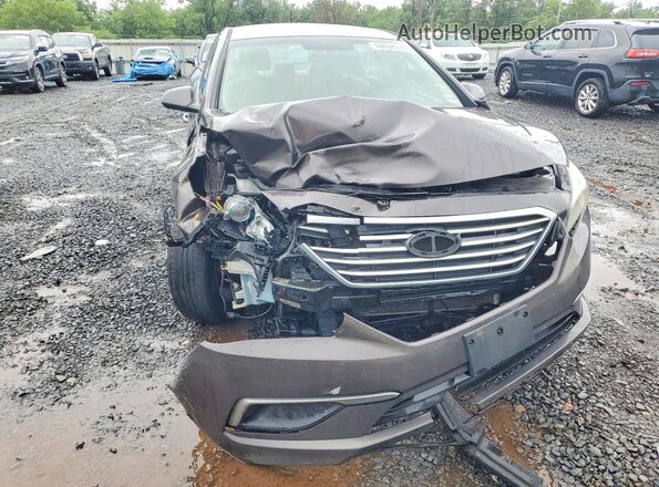 5NPE24AFXHH483487 2017 HYUNDAI SONATA Gray Вид спереду