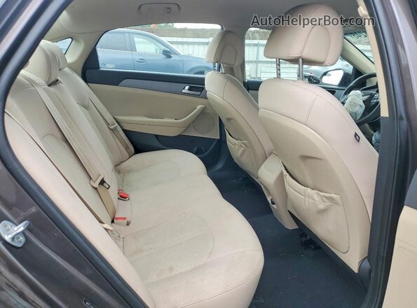 5NPE24AFXHH483487 2017 HYUNDAI SONATA Gray Вид задніх сидінь
