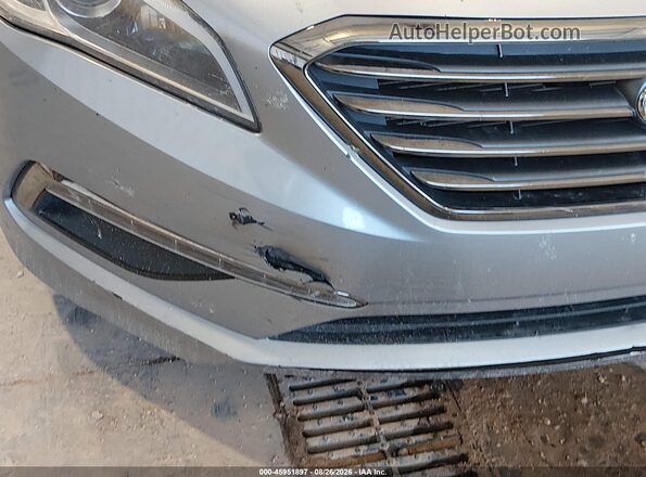 5NPE24AFXHH485496 2017 HYUNDAI SONATA Silver წინა ხედი