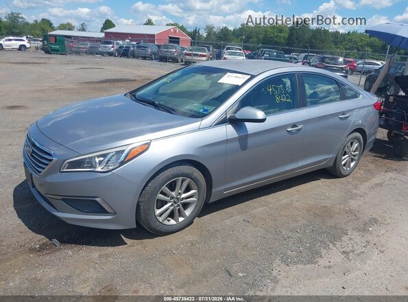 5NPE24AFXHH486454 2017 HYUNDAI SONATA Серебряный Передняя левая четверть