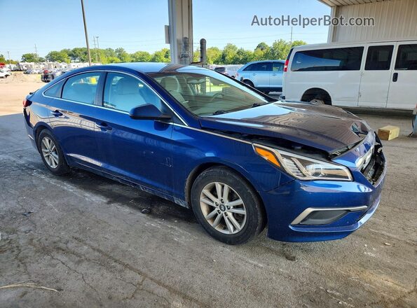 5NPE24AFXHH488608 2017 HYUNDAI SONATA Blue Przód prawy