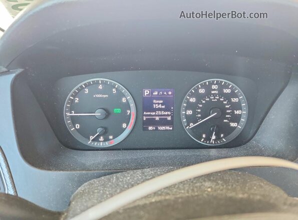 5NPE24AFXHH488608 2017 HYUNDAI SONATA Blue Widok zestawu wskaźników