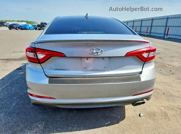 5NPE24AFXHH491461 2017 HYUNDAI SONATA Silver Vista trasera