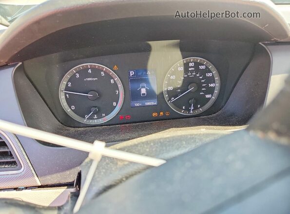 5NPE24AFXHH491461 2017 HYUNDAI SONATA Silver Vista del cuadro de instrumentos