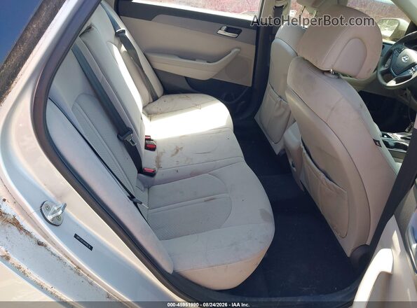 5NPE24AFXHH496238 2017 HYUNDAI SONATA Silver VIN კოდის სტიკერის ხედი