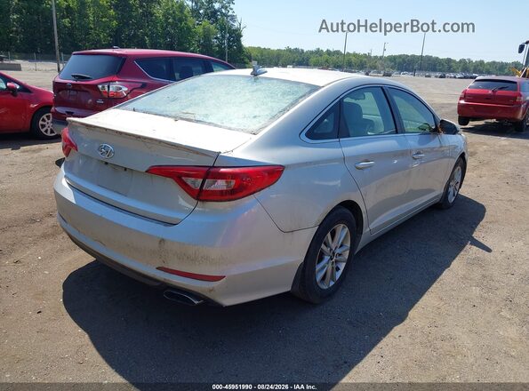 5NPE24AFXHH496238 2017 HYUNDAI SONATA Silver უკანა მარჯვენა