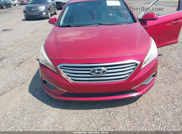 5NPE24AFXHH496448 2017 HYUNDAI SONATA Red Դիմացի տեսք