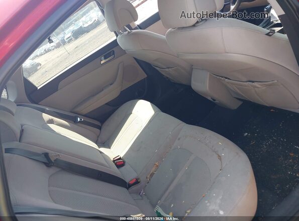 5NPE24AFXHH496448 2017 HYUNDAI SONATA Red VIN կոդի պիտակի տեսք