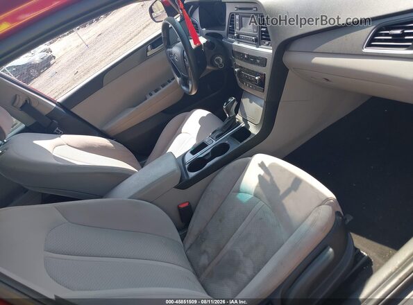 5NPE24AFXHH496448 2017 HYUNDAI SONATA Red Սալոնի դիմացի տեսք