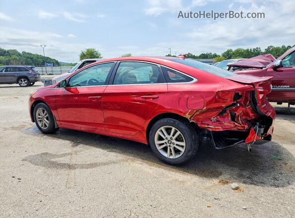 5NPE24AFXHH499558 2017 HYUNDAI SONATA Red Задня ліва чверть