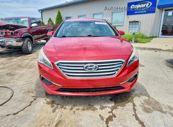 5NPE24AFXHH499558 2017 HYUNDAI SONATA Red Вид спереду