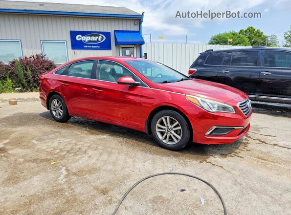 5NPE24AFXHH499558 2017 HYUNDAI SONATA Red Передня права чверть