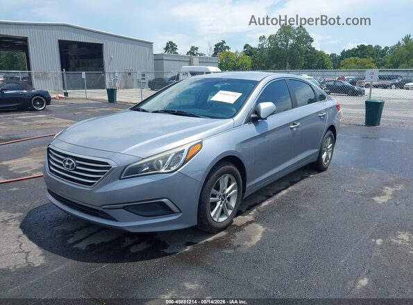5NPE24AFXHH553957 2017 HYUNDAI SONATA Light Blue Առջևի ձախ երեք քառորդ տեսարան