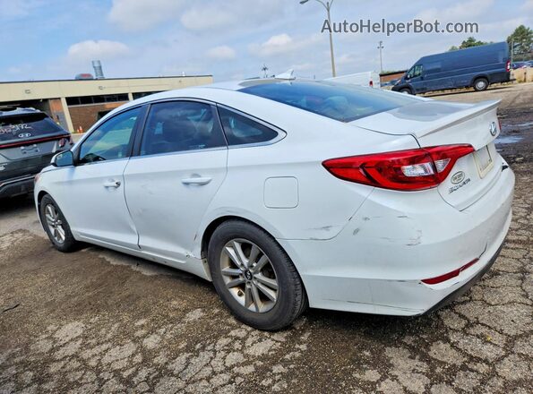 5NPE24AFXHH557989 2017 HYUNDAI SONATA White Tył lewy