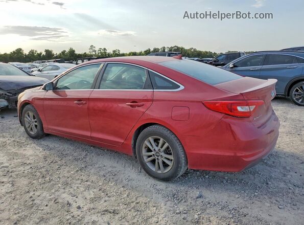 5NPE24AFXHH563033 2017 HYUNDAI SONATA Red Задня ліва чверть