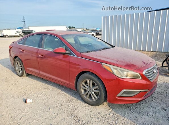 5NPE24AFXHH563033 2017 HYUNDAI SONATA Red Передня права чверть