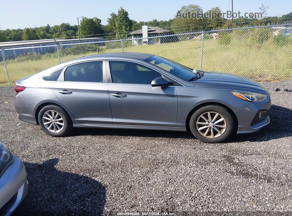 5NPE24AFXJH613290 2018 HYUNDAI SONATA Серый Вид задней части салона