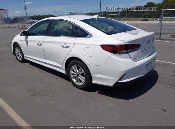 5NPE24AFXJH619753 2018 HYUNDAI SONATA White Հետևի ձախ