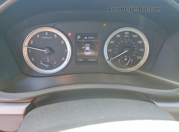 5NPE24AFXJH676549 2018 HYUNDAI SONATA Black Instrument cluster view