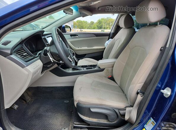 5NPE24AFXJH700395 2018 HYUNDAI SONATA Blue Vista interior delantera