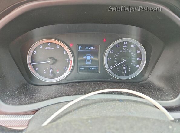 5NPE24AFXJH700395 2018 HYUNDAI SONATA Blue Vista del cuadro de instrumentos