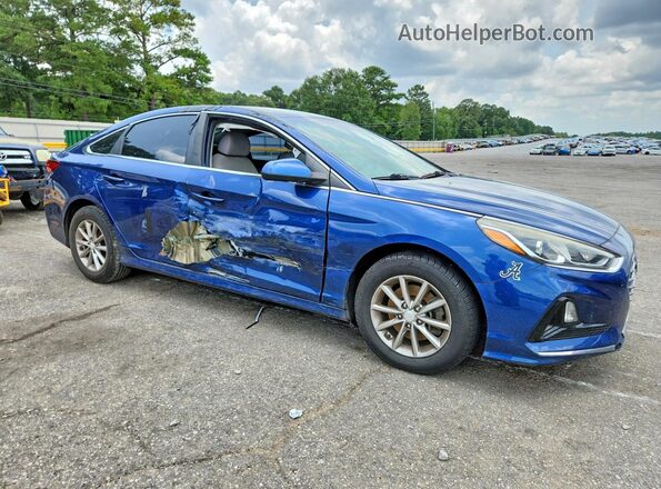 5NPE24AFXJH700395 2018 HYUNDAI SONATA Blue Delantero derecho