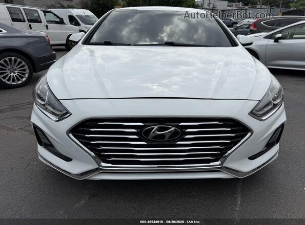 5NPE24AFXKH734029 2019 HYUNDAI SONATA Белый Вид спереди