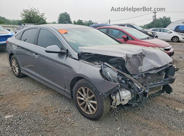 5NPE24AFXKH734130 2019 HYUNDAI SONATA Gray Przód prawy