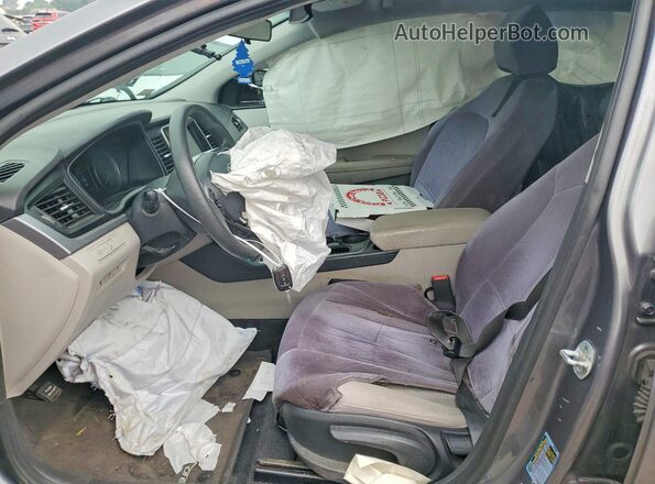 5NPE24AFXKH734130 2019 HYUNDAI SONATA Gray Widok wnętrza z przodu