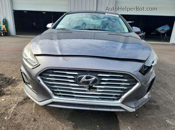 5NPE24AFXKH766267 2019 HYUNDAI SONATA Gray Սարքավորումների վահանակի տեսք