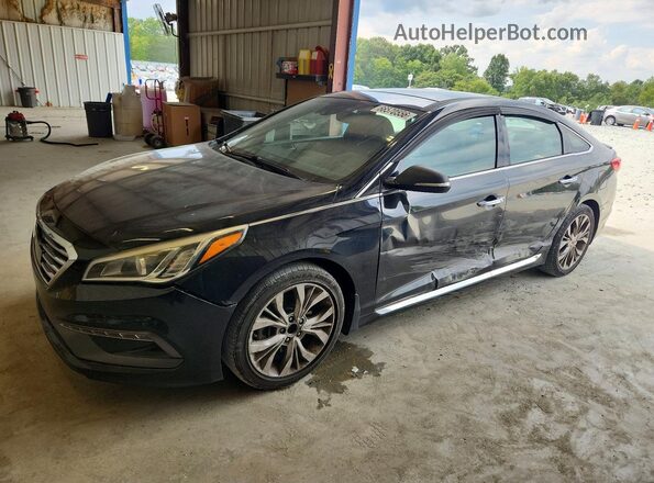 5NPE34AB1HH499832 2017 HYUNDAI SONATA Black Tył lewy