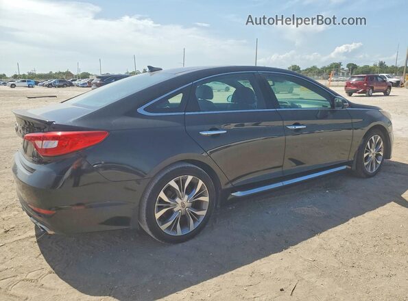 5NPE34AB1HH520064 2017 HYUNDAI SONATA Black Trasero derecho