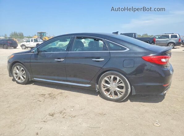 5NPE34AB1HH520064 2017 HYUNDAI SONATA Black Trasero izquierdo