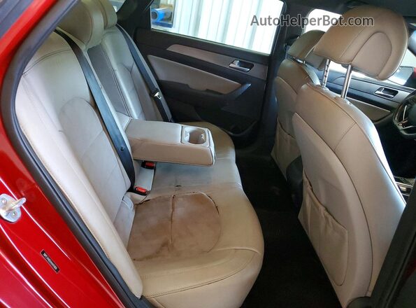 5NPE34AB2HH441809 2017 HYUNDAI SONATA Красный Вид задних сидений