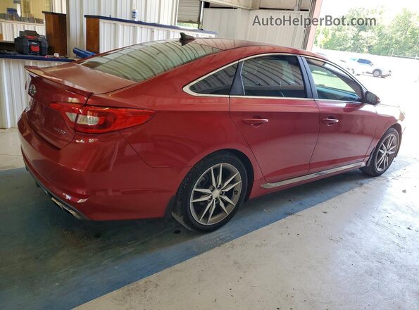5NPE34AB2HH441809 2017 HYUNDAI SONATA Красный Задняя правая четверть