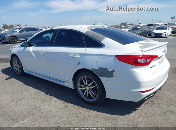 5NPE34AB2HH549802 2017 HYUNDAI SONATA White Rear left