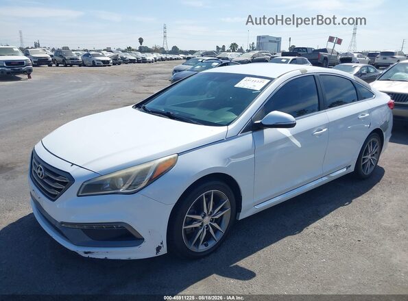 5NPE34AB2HH549802 2017 HYUNDAI SONATA White Front left